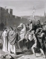 Baldwin I Engraved by Thibault